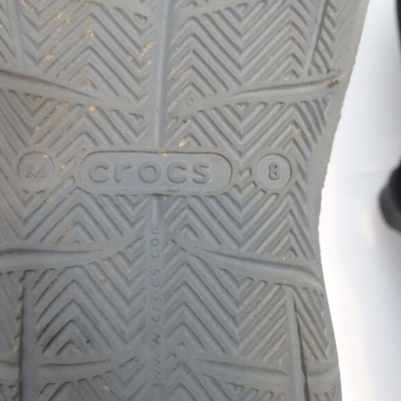 Crocs Mens Swiftwater Mesh Wave Sandals Black Sport Sandals Size 8 Water Shoes - Picture 6 of 8